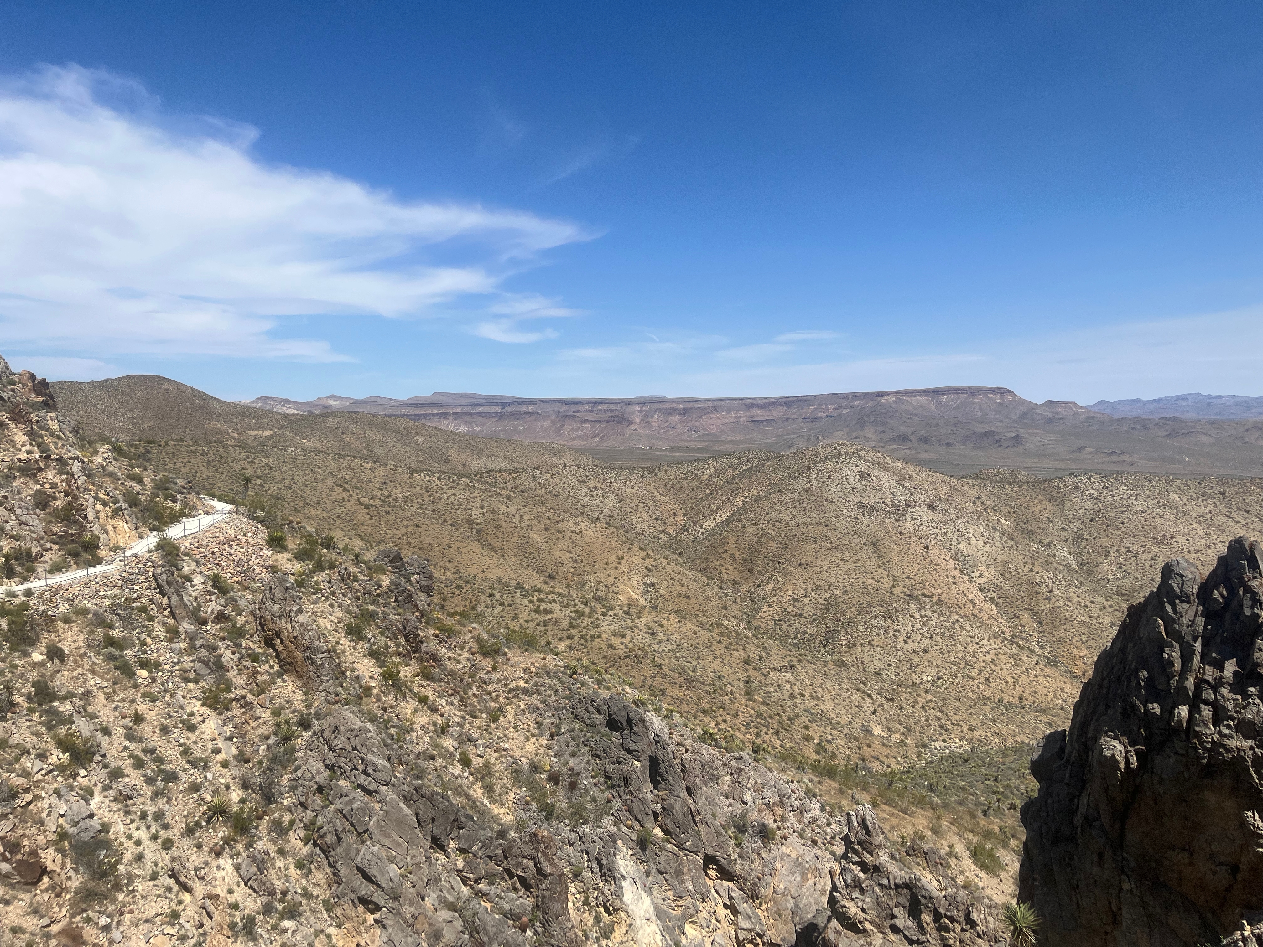 Desert landscape panorama